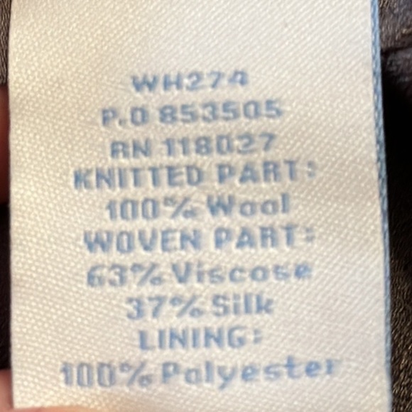 Boden Cosmopolitan Poppy‎ Wool Silk Blend Dress US 6R WH274 - Picture 11 of 12